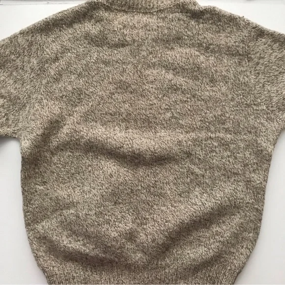 Vintage! Lands' End Men's Crewneck Sweater in Heather Taupe Blend - Picture 2 of 5